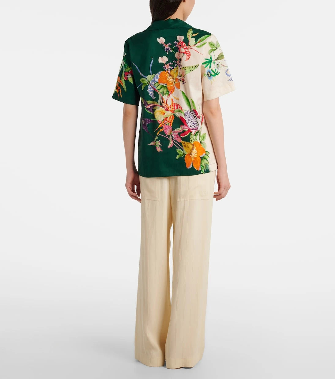 Alémais - Aggie floral linen-blend shirt