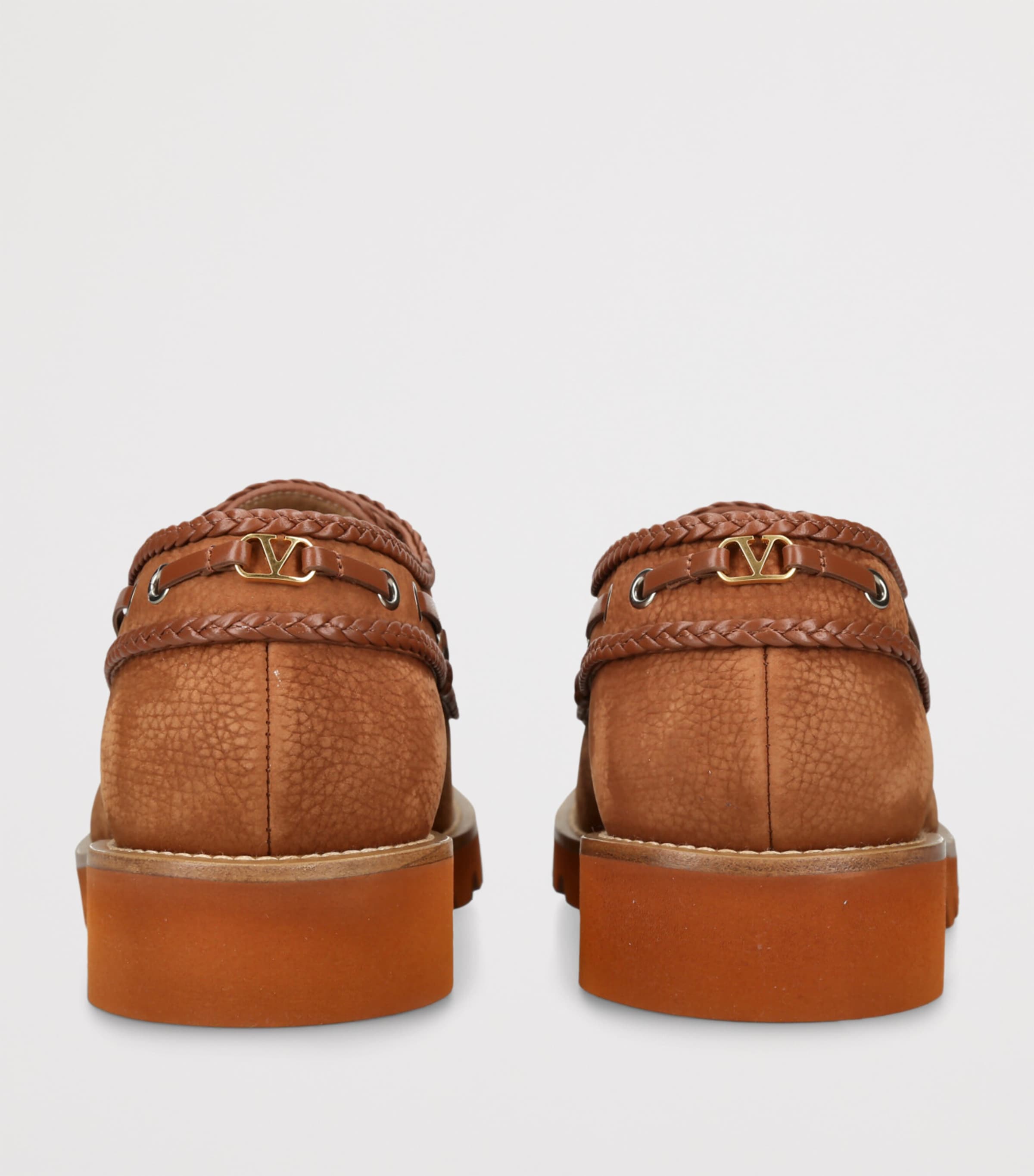 Valentino Garavani Suede Palm Avenue Boat Shoes