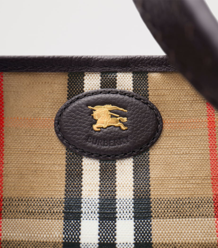 Beige Medium Canvas Highlands Tote Bag