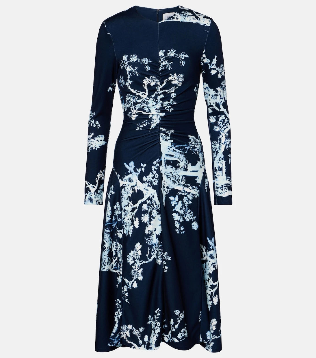 Erdem - Floral gathered midi dress