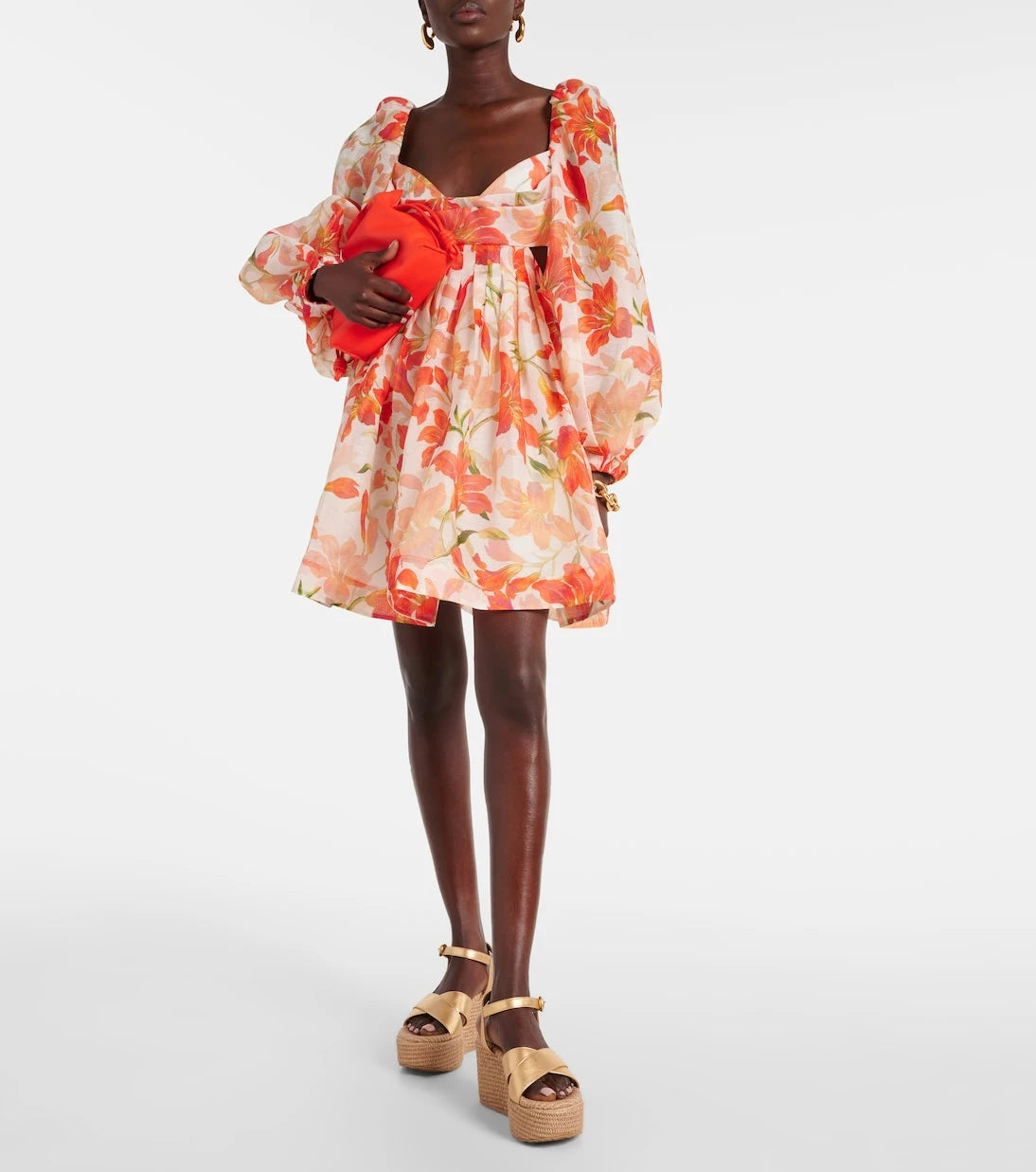 Gianvito Rossi - Leather and raffia platform sandals