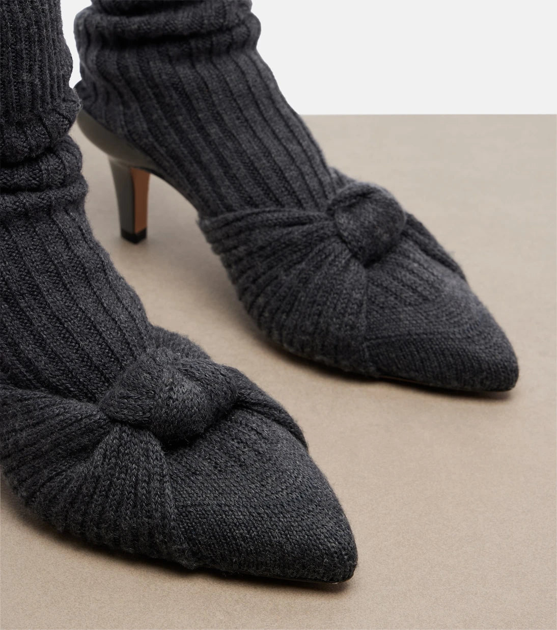 Chloé - Ribbed-knit sock boots