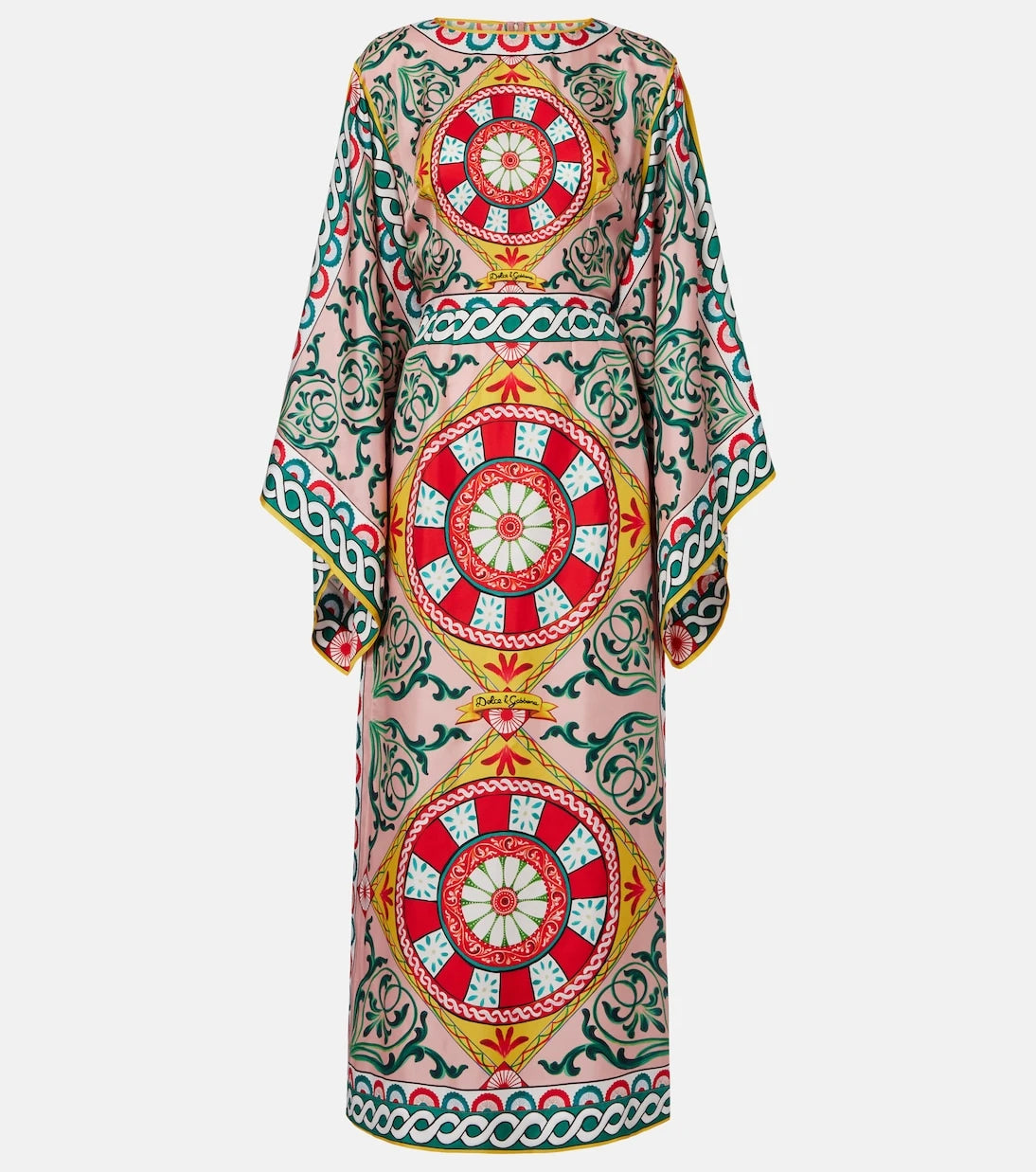 Dolce&Gabbana - فستان حريري مطبوع