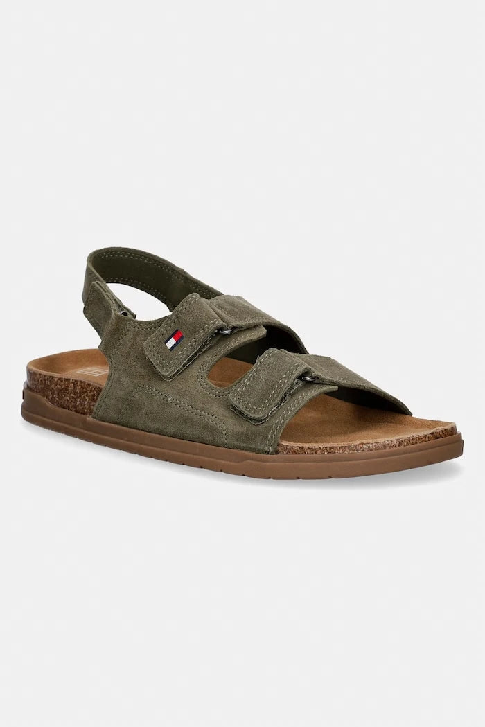Детски сандали от велур Tommy Hilfiger