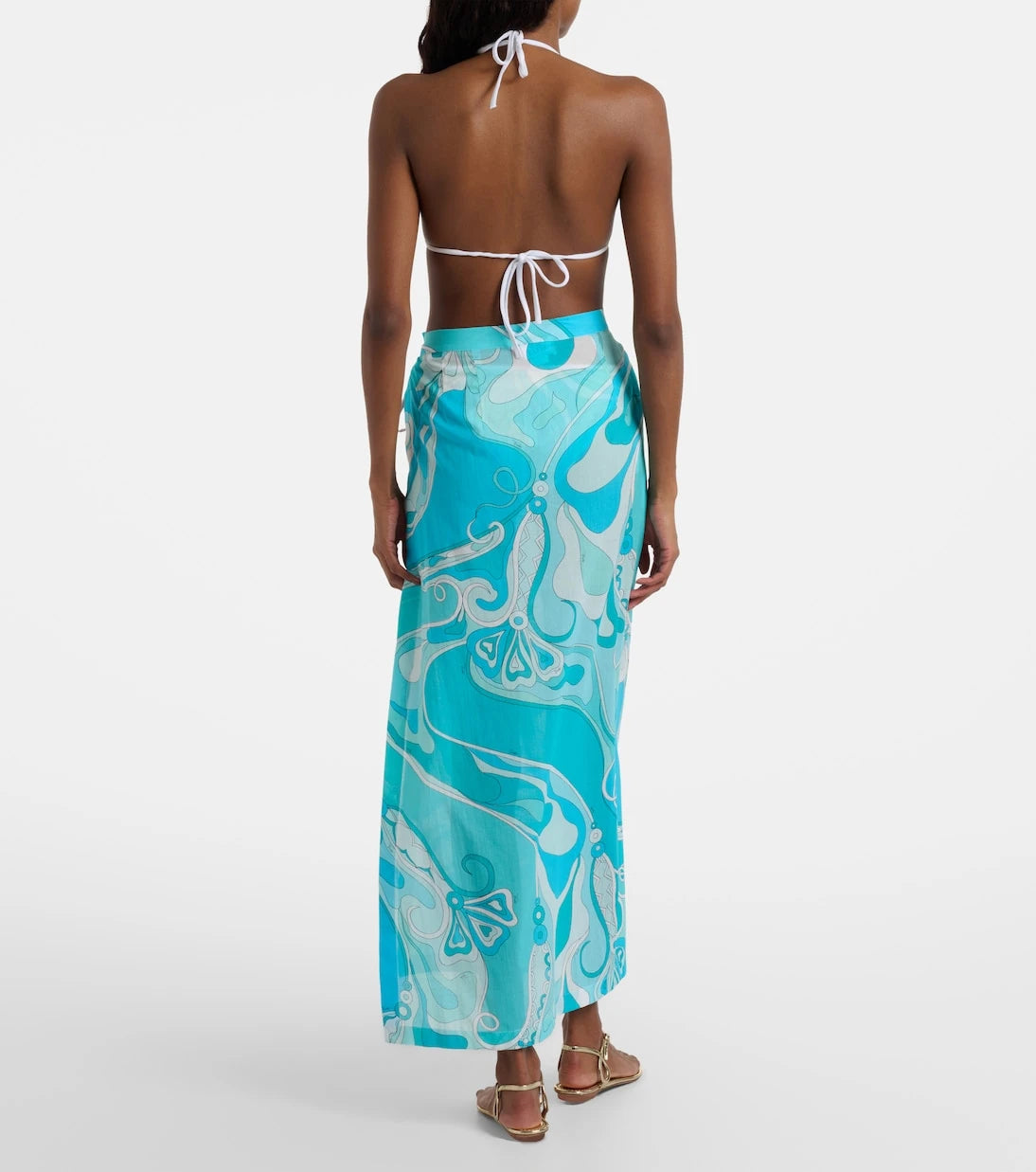 Pucci - Orchidee cotton beach cover-up