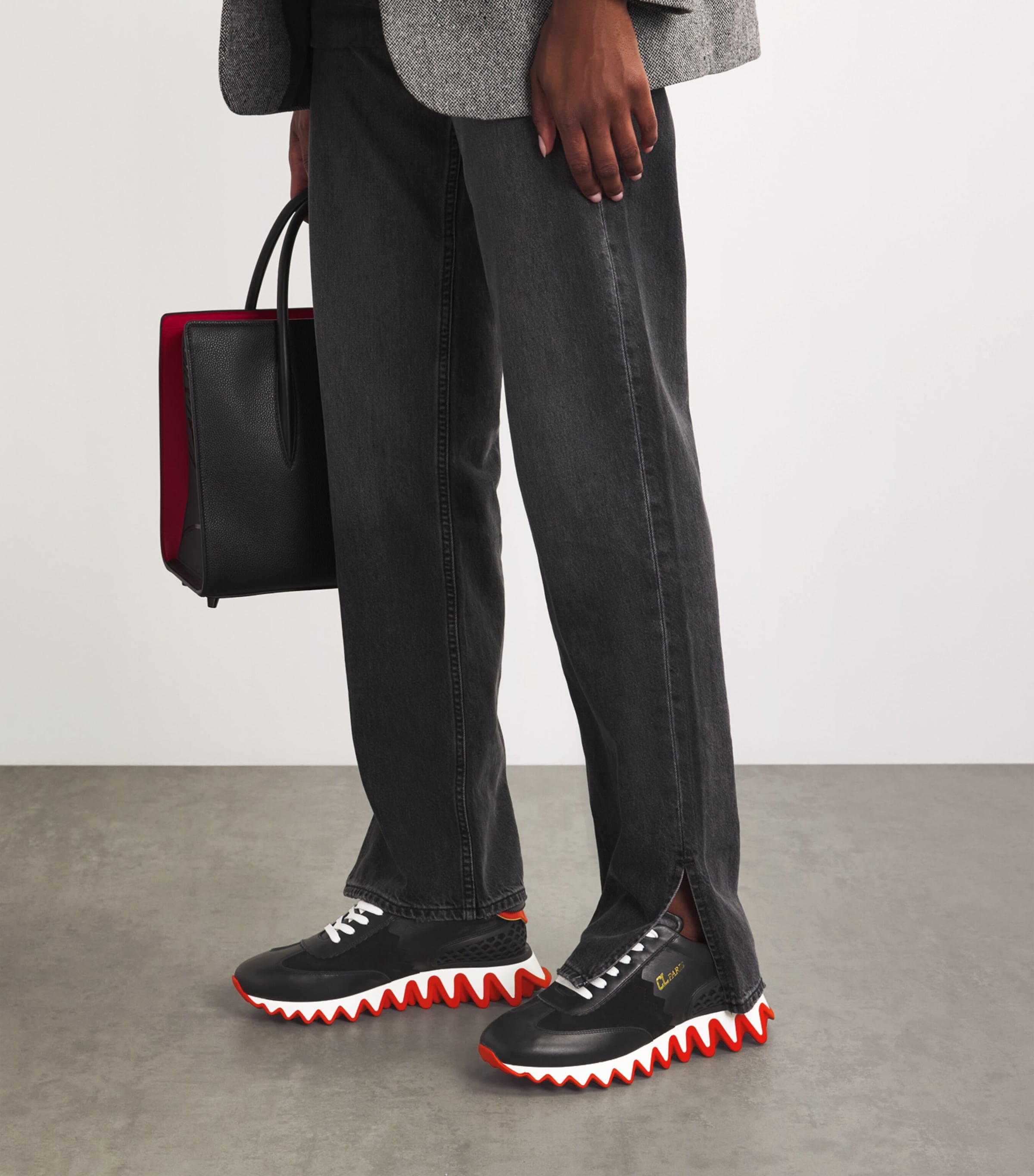 Christian Louboutin Multi Loubishark Calfskin Sneakers