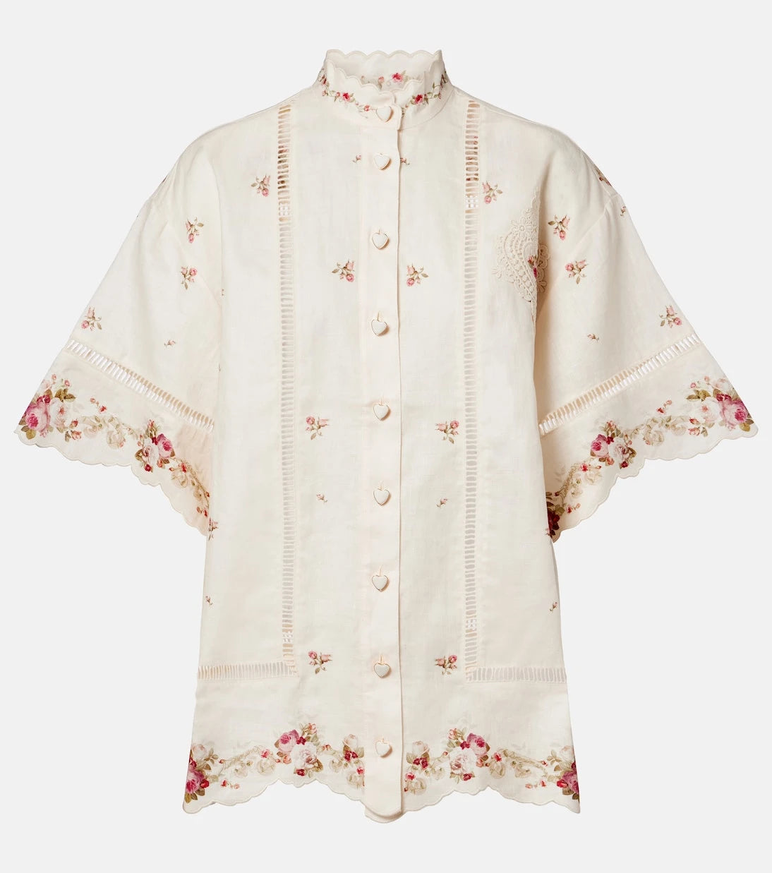 Zimmermann - Patience floral linen shirt