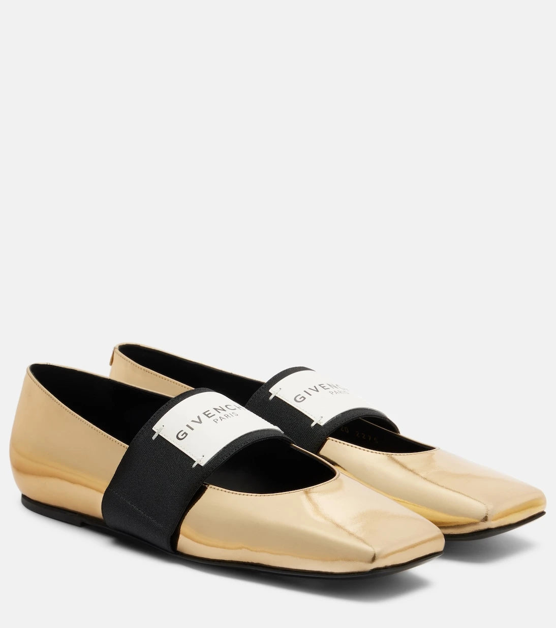 Givenchy - Sliced Square leather ballet flats