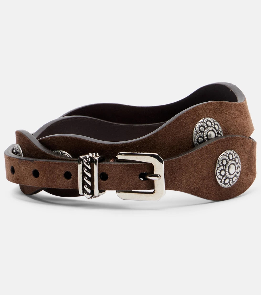 Etro - Embellished suede belt