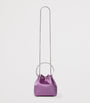 Jimmy Choo Purple Bon Bon Satin Top-Handle Bag