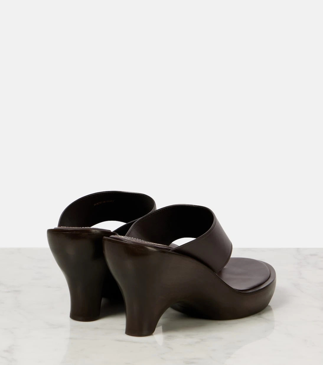 Zimmermann - Wild 95 leather wedge mules