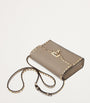 Valentino Garavani Grey Calf Leather Rockstud Alcove Shoulder Bag
