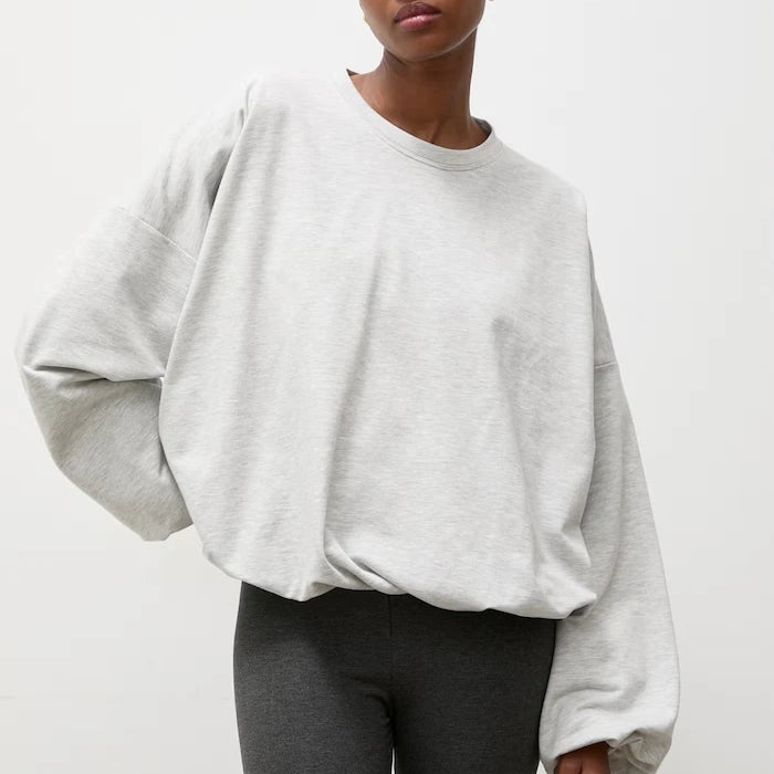 Pamuklu kadın sweatshirt