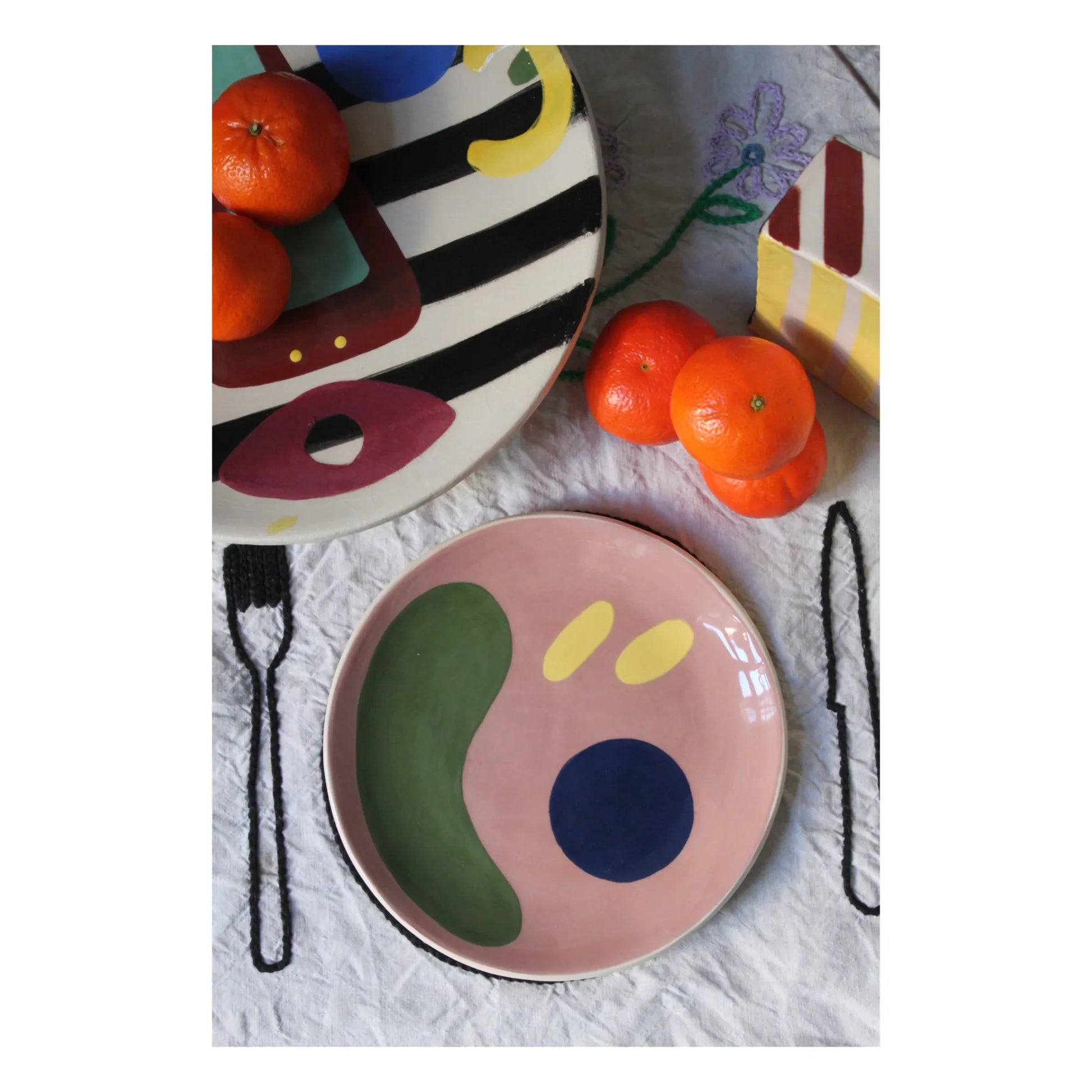 HOMERE - Daphné Ceramic Plate | Siena