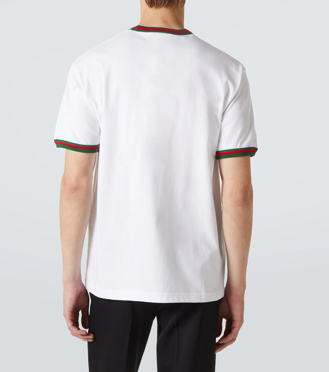 Gucci - Webstripe logo cotton jersey T-shirt