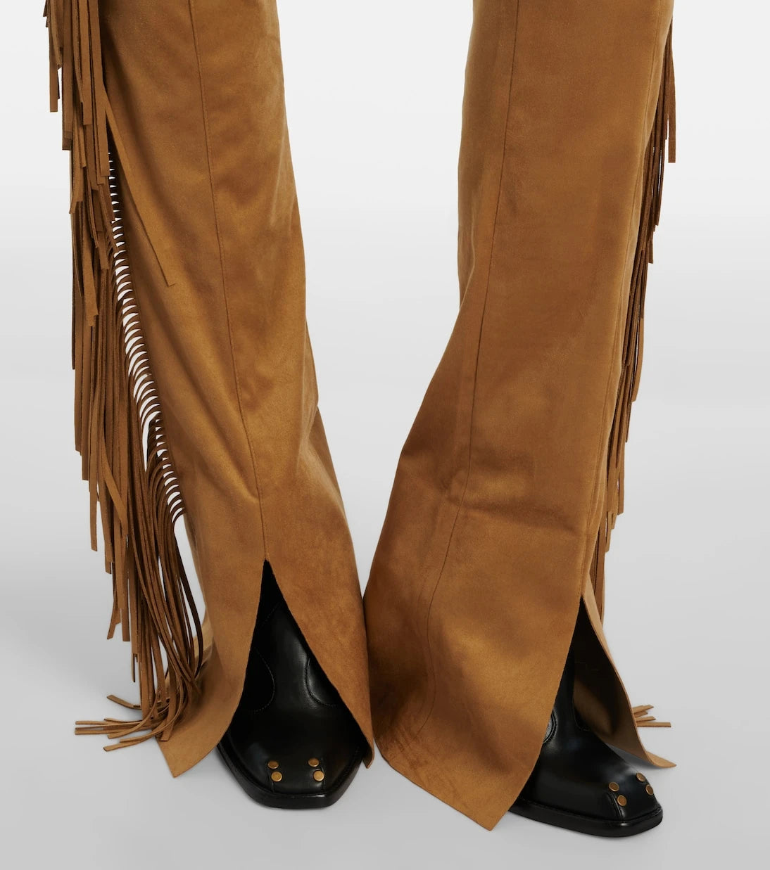 Norma Kamali - Fringed slim pants