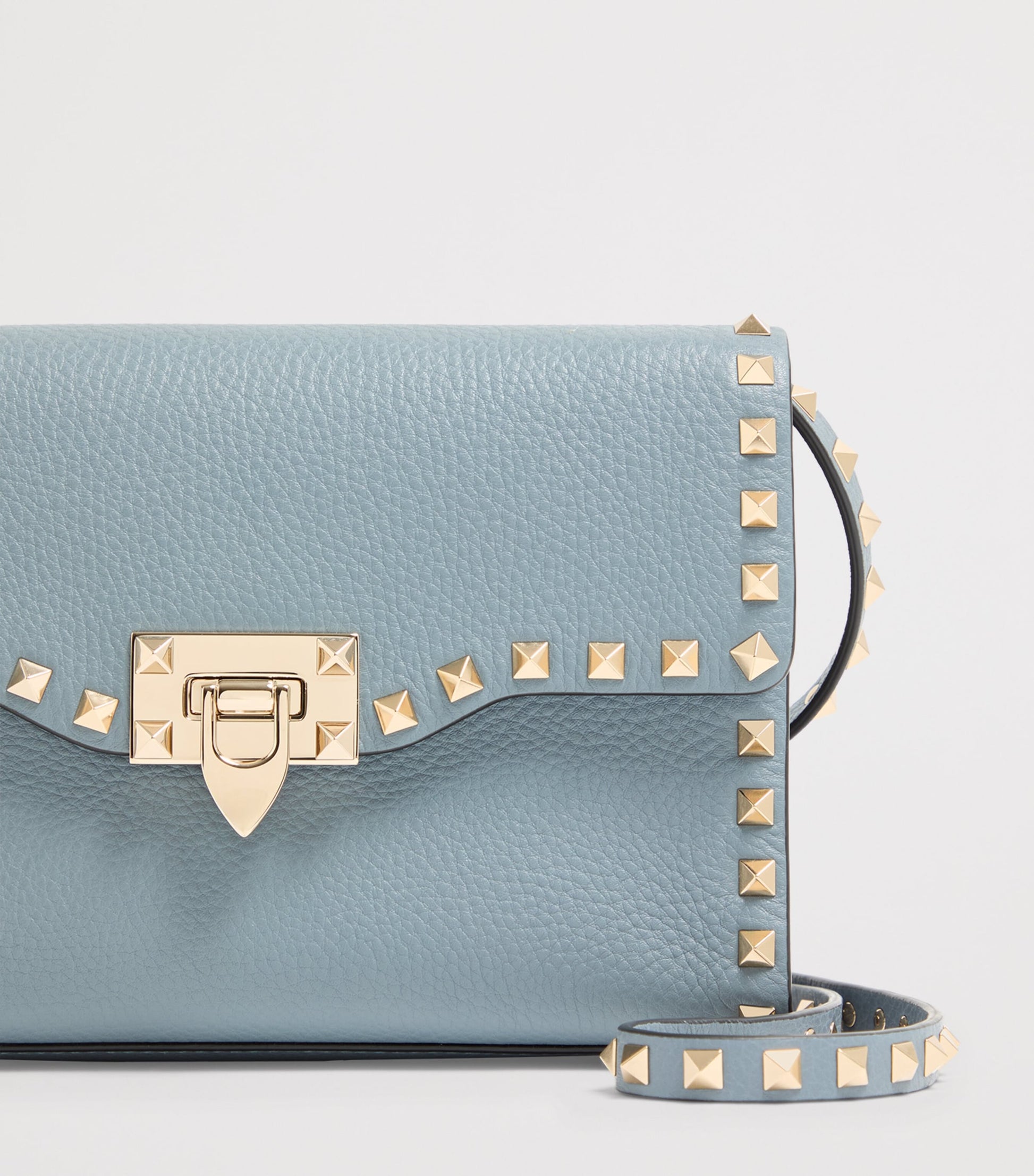 Small Leather Rockstud Shoulder Bag