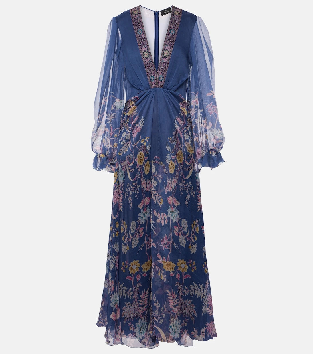 Etro - Printed silk gown