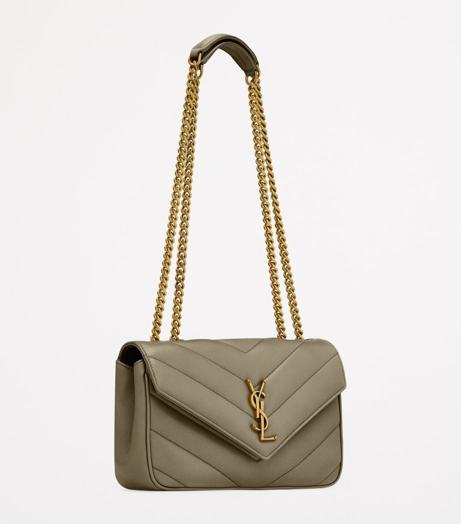 Saint Laurent Green Small Loulou Shoulder Bag
