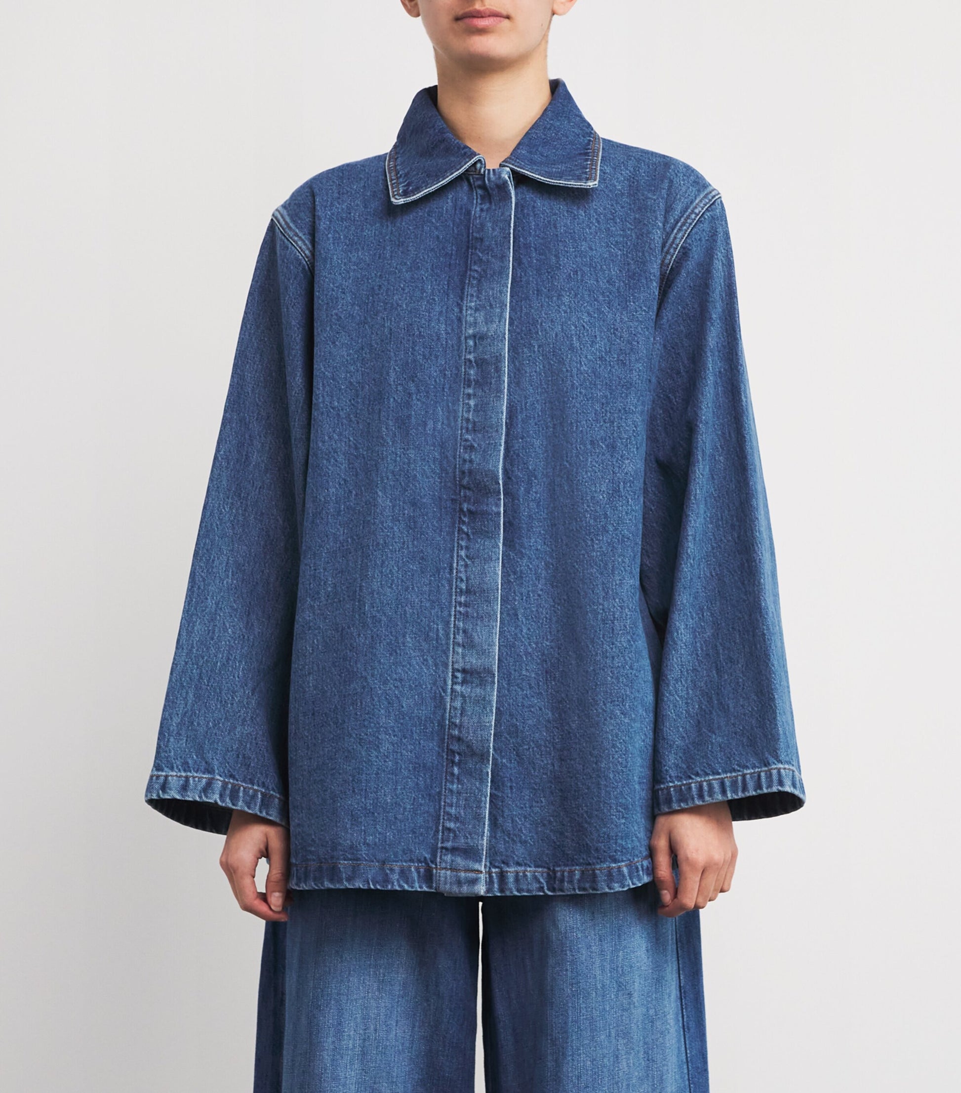 Oversized Karen Denim Jacket MID BLUE