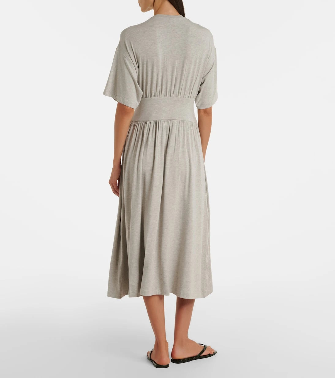 Toteme - Jersey gathered midi dress
