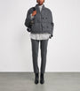 Le Kasha Grey Cashmere Linz Puffer Jacket