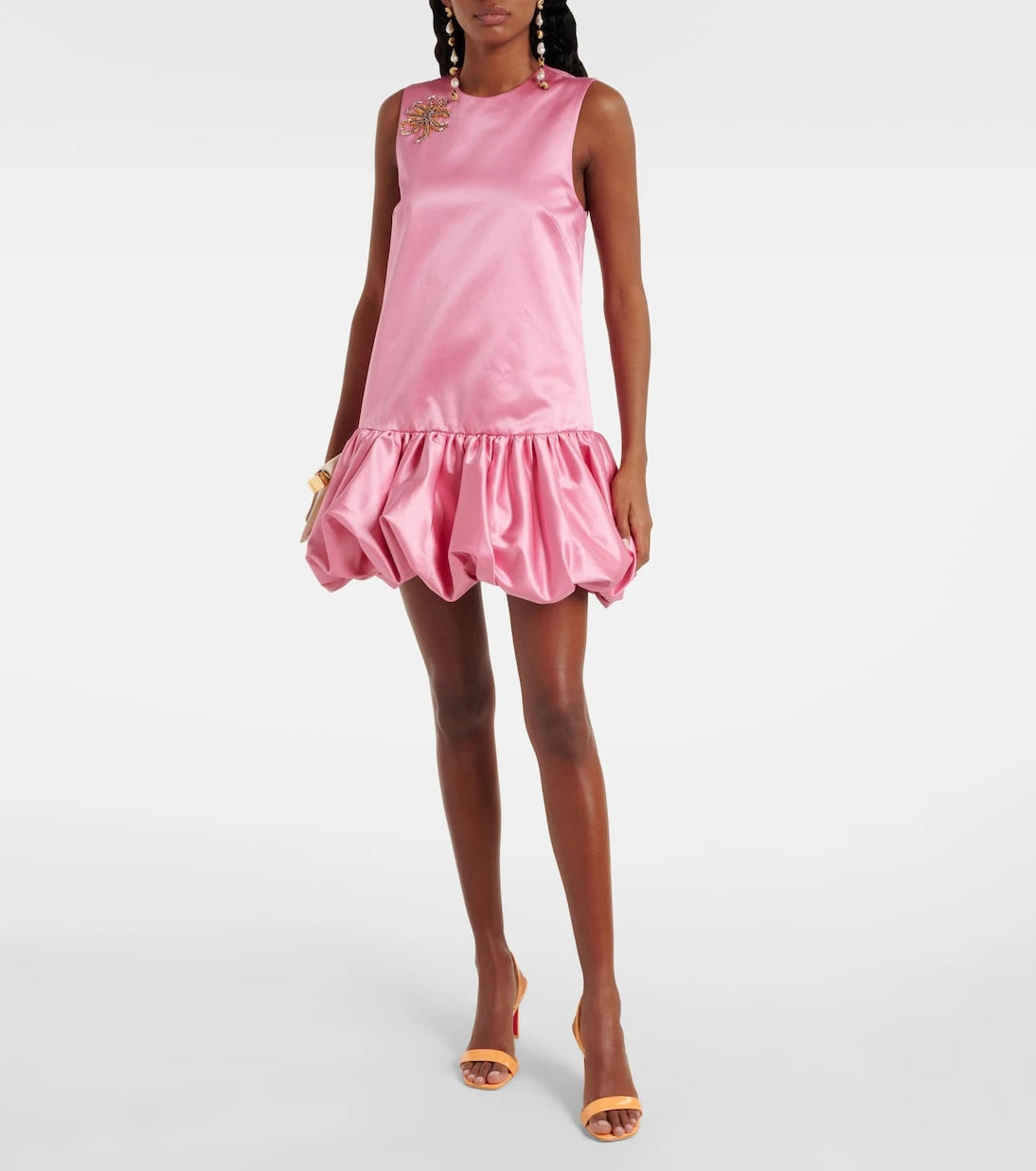 Alémais - Neptuna embellished satin minidress