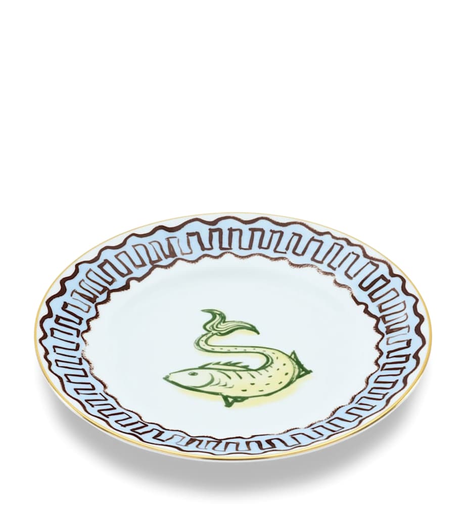 GINORI 1735 Porcelain Il Viaggio di Nettuno Dessert Plate (22cm)