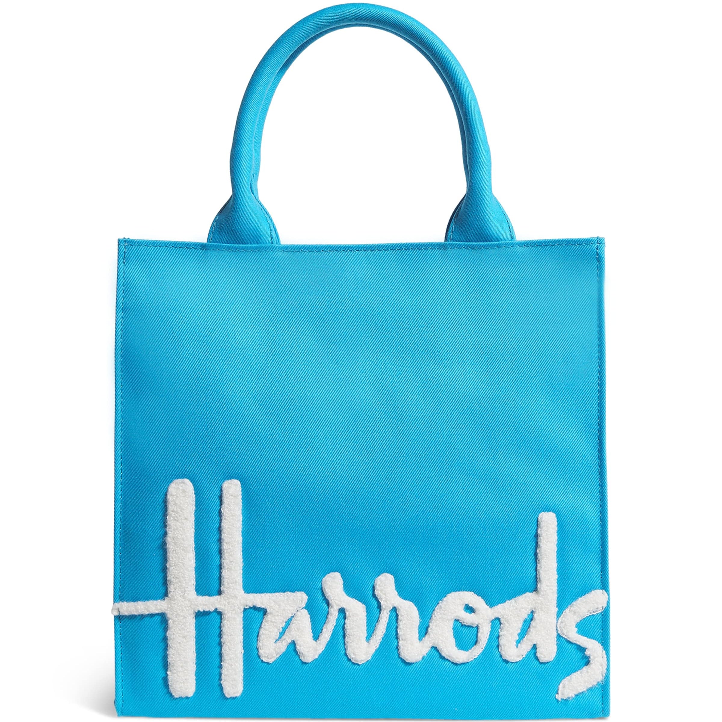 Small Cotton Logo Tote Bag BRIGHT BLUE