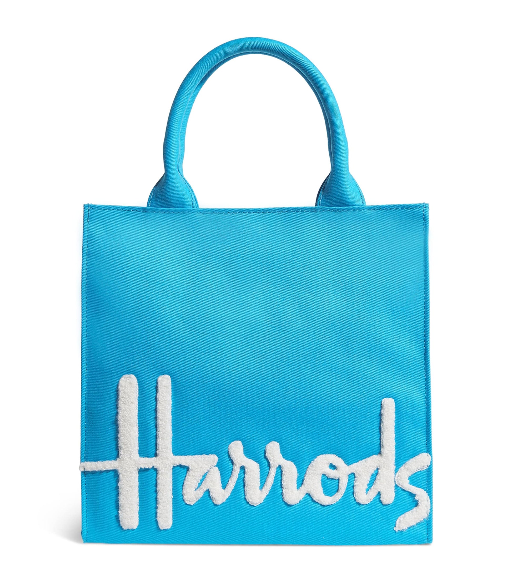Small Cotton Logo Tote Bag BRIGHT BLUE