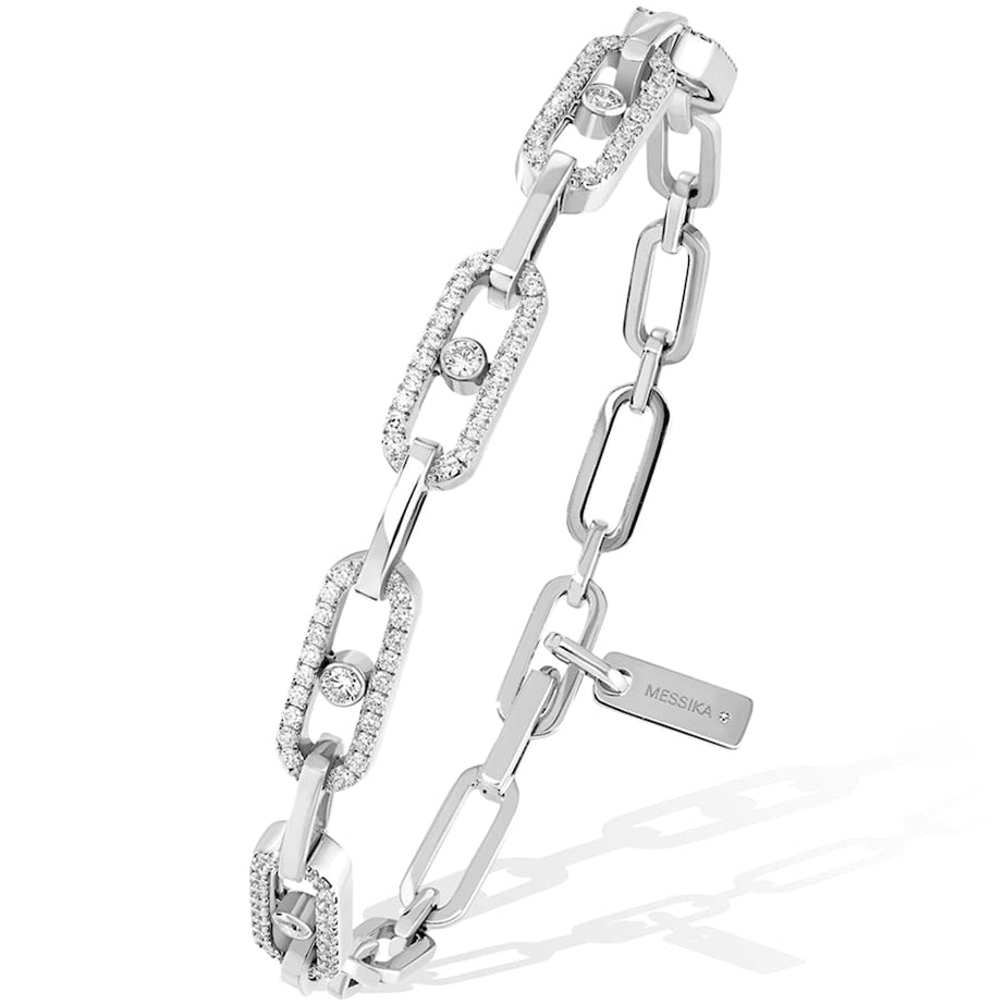 Messika White Gold and Diamond Move Link Multi Bracelet