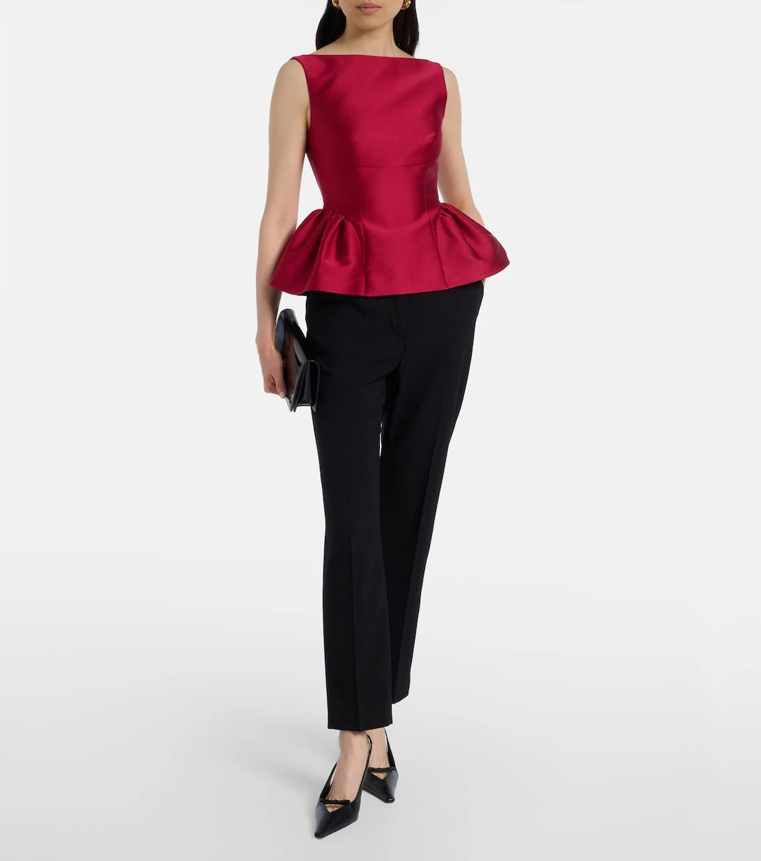 Roland Mouret - Peplum taffeta top