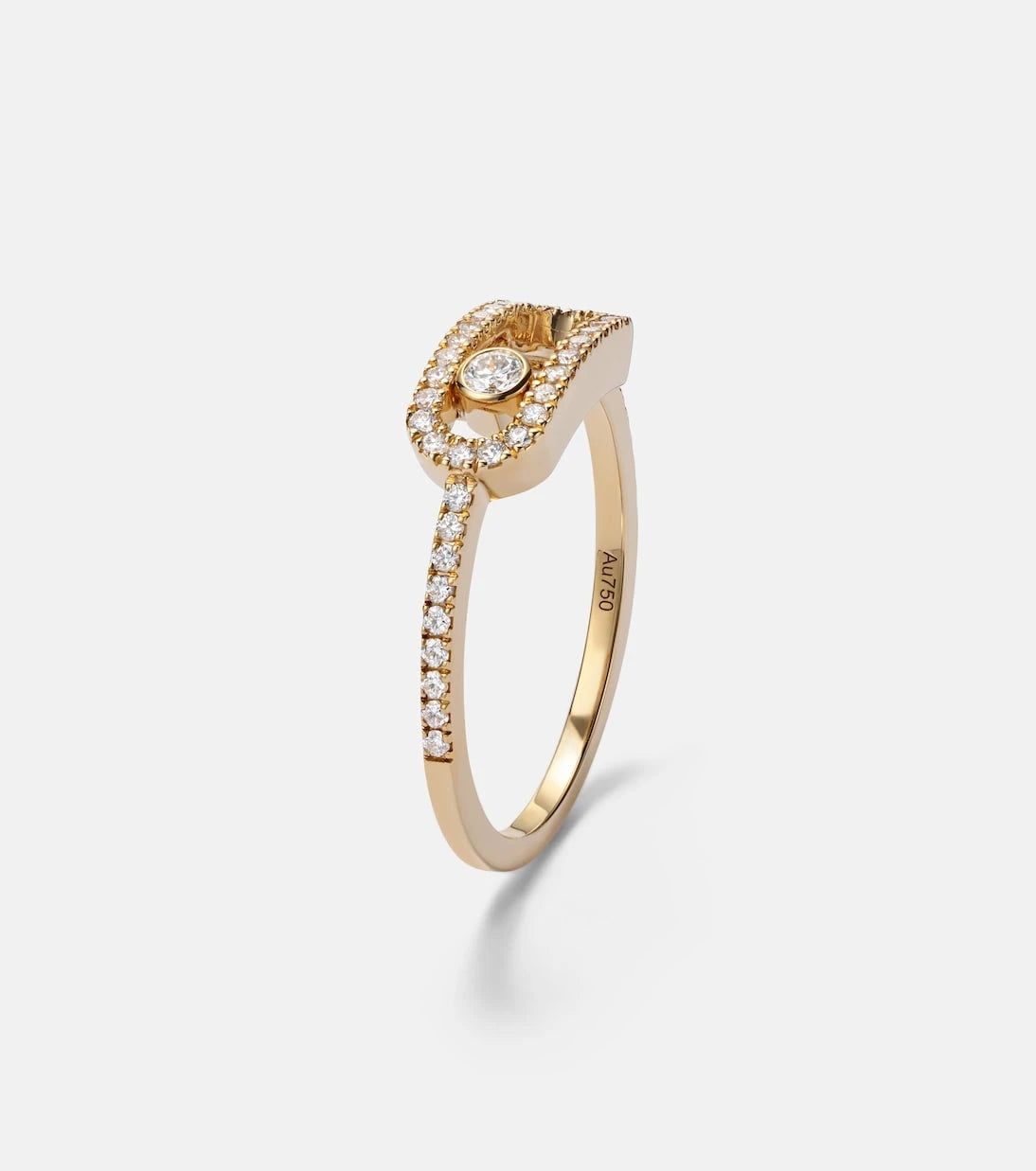Messika - Move Uno 18kt gold ring with diamonds