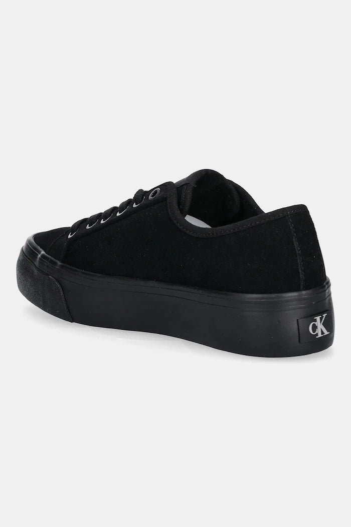 Велурени кецове Calvin Klein VULC FLATF LACE UP SUE/WL CK
