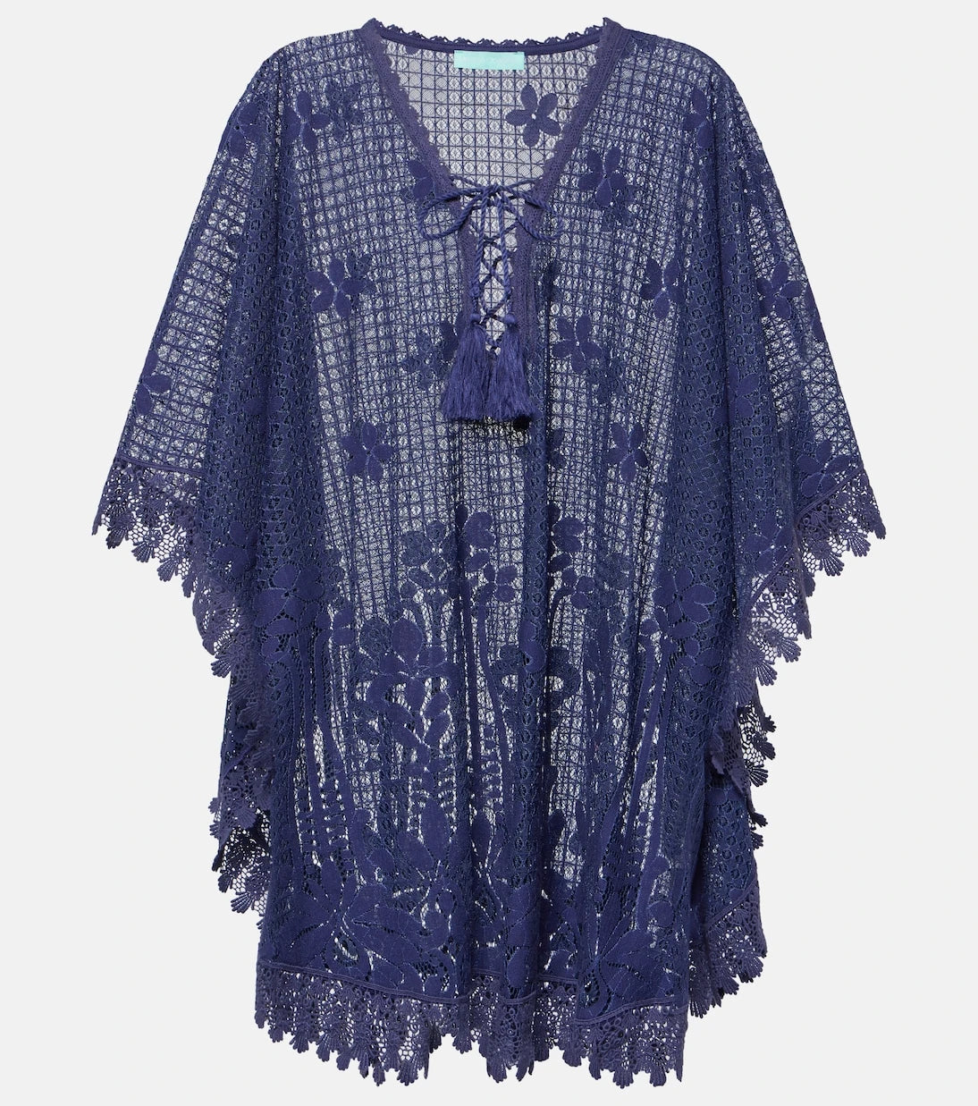Melissa Odabash - Cindy embroidered cotton-blend kaftan