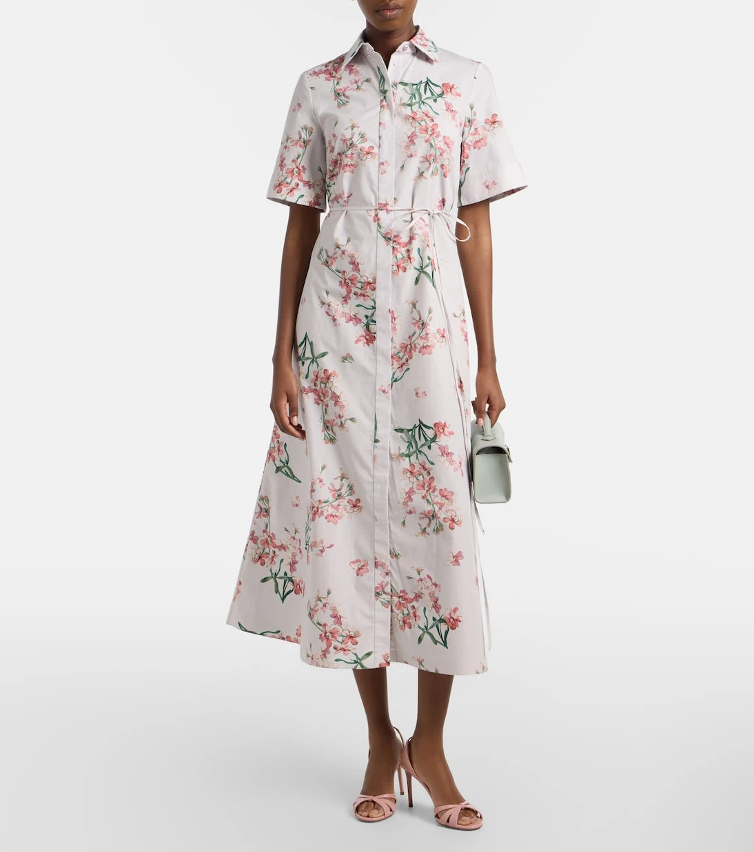 Erdem - Floral cotton shirt dress
