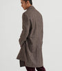 Cashmere-Silk Chevron Overcoat