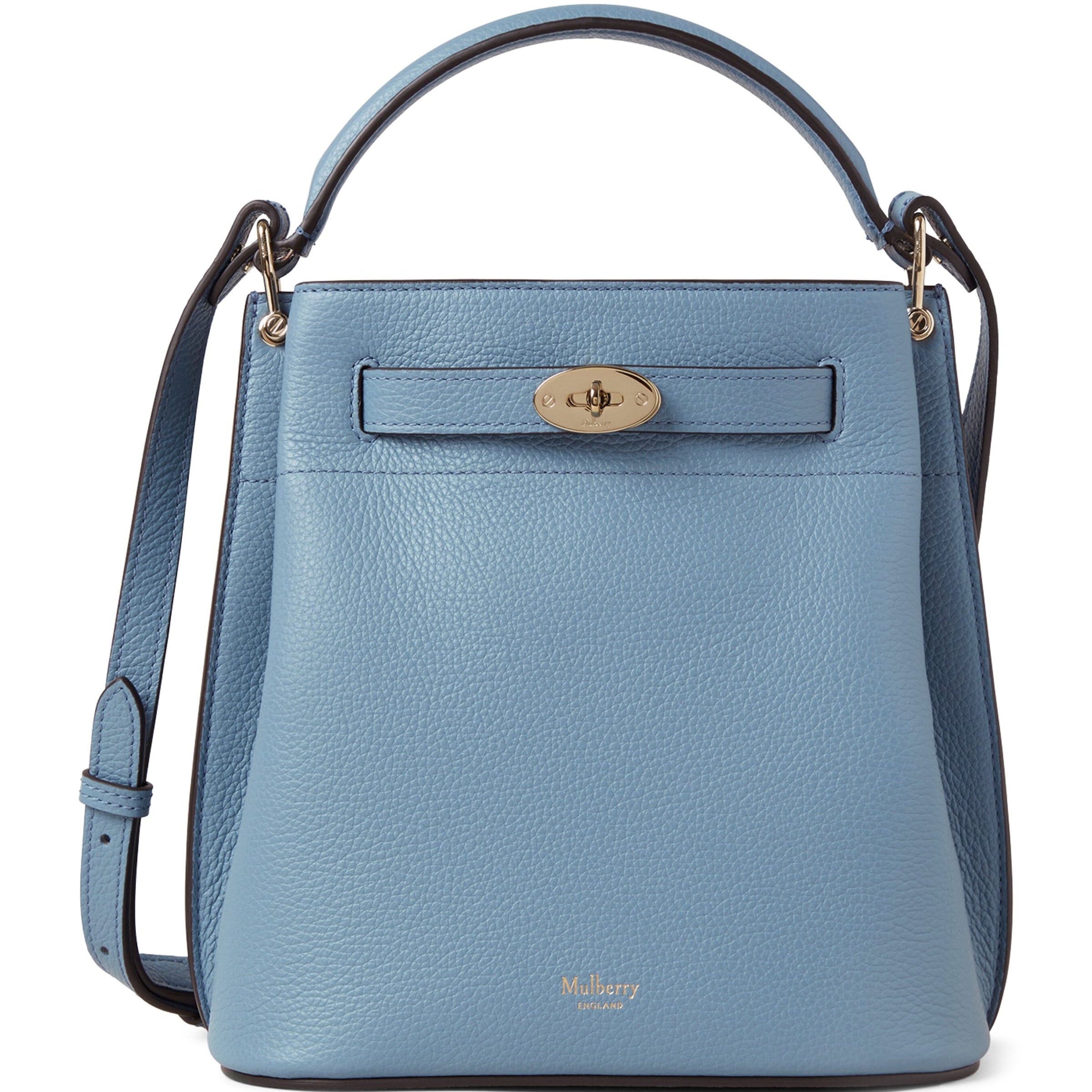 Mulberry Leather Islington Bucket Bag BRIGHTON BLUE