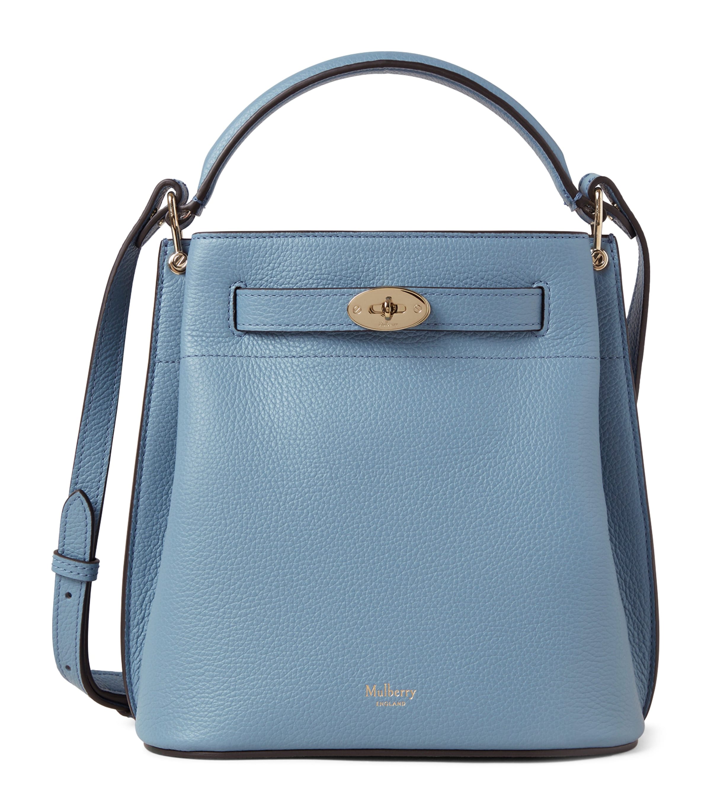 Mulberry Leather Islington Bucket Bag BRIGHTON BLUE