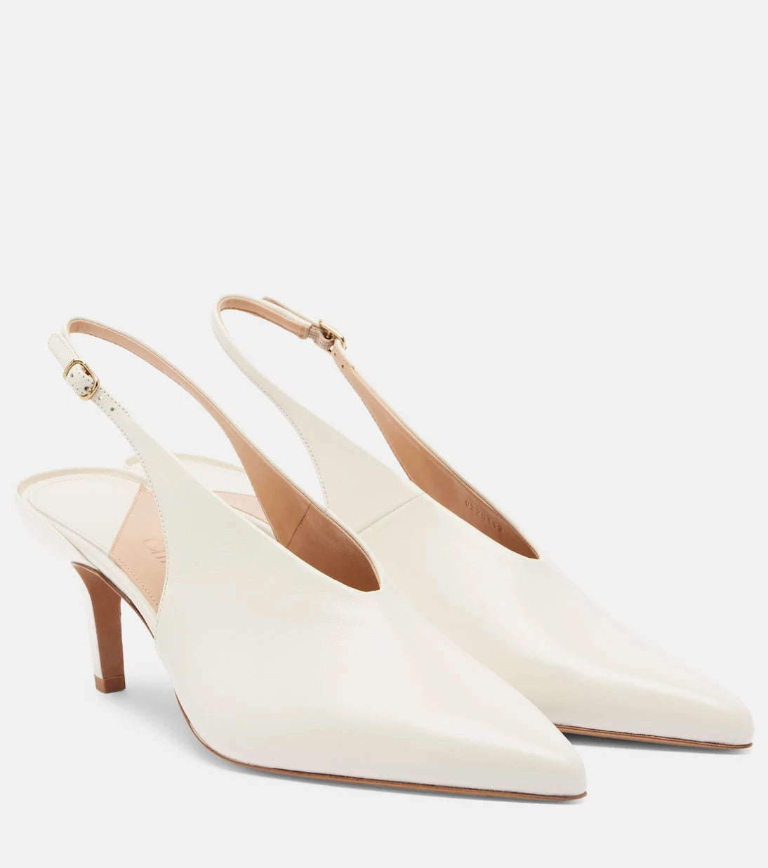 Chloé - Leather slingback pumps
