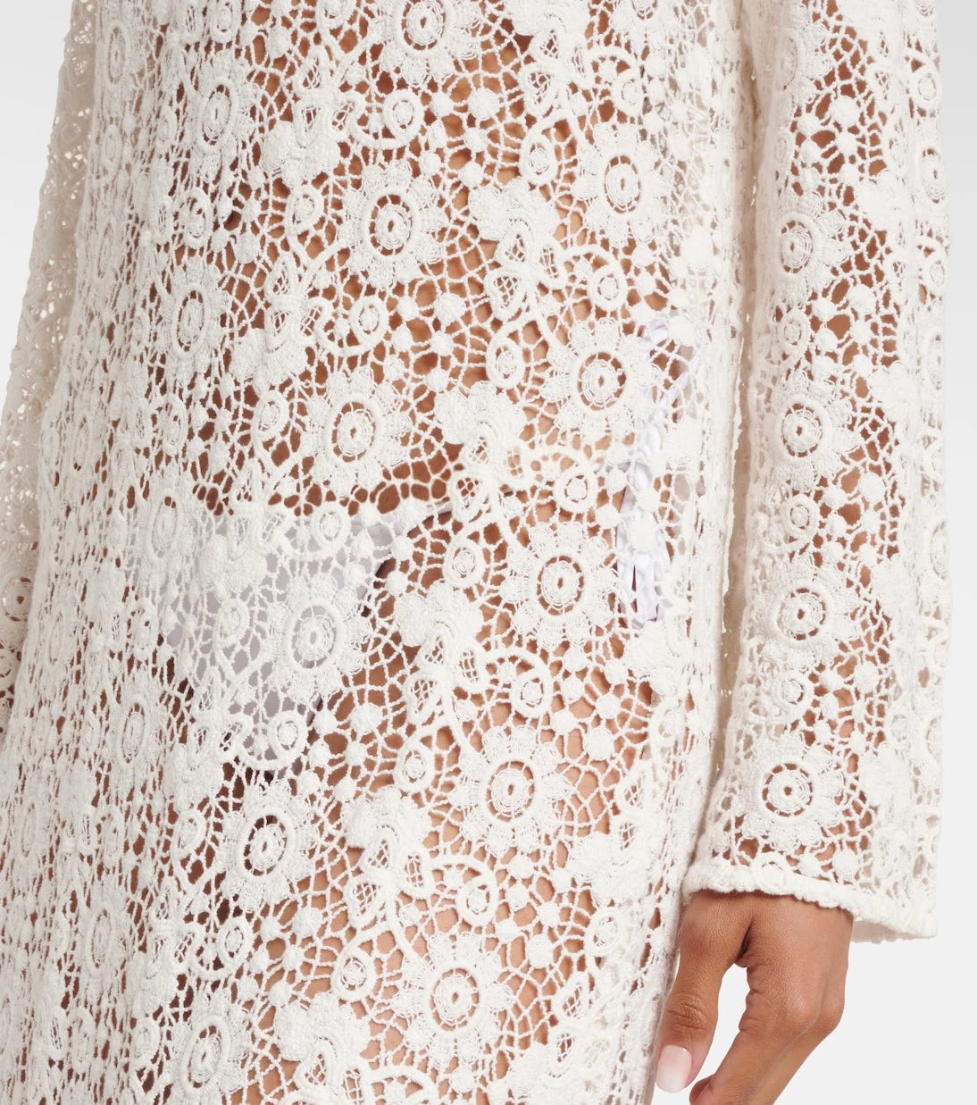 Nili Lotan - Cotton lace maxi dress