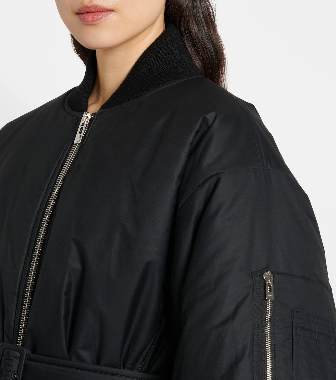 Alaïa - Belted cotton-blend jacket