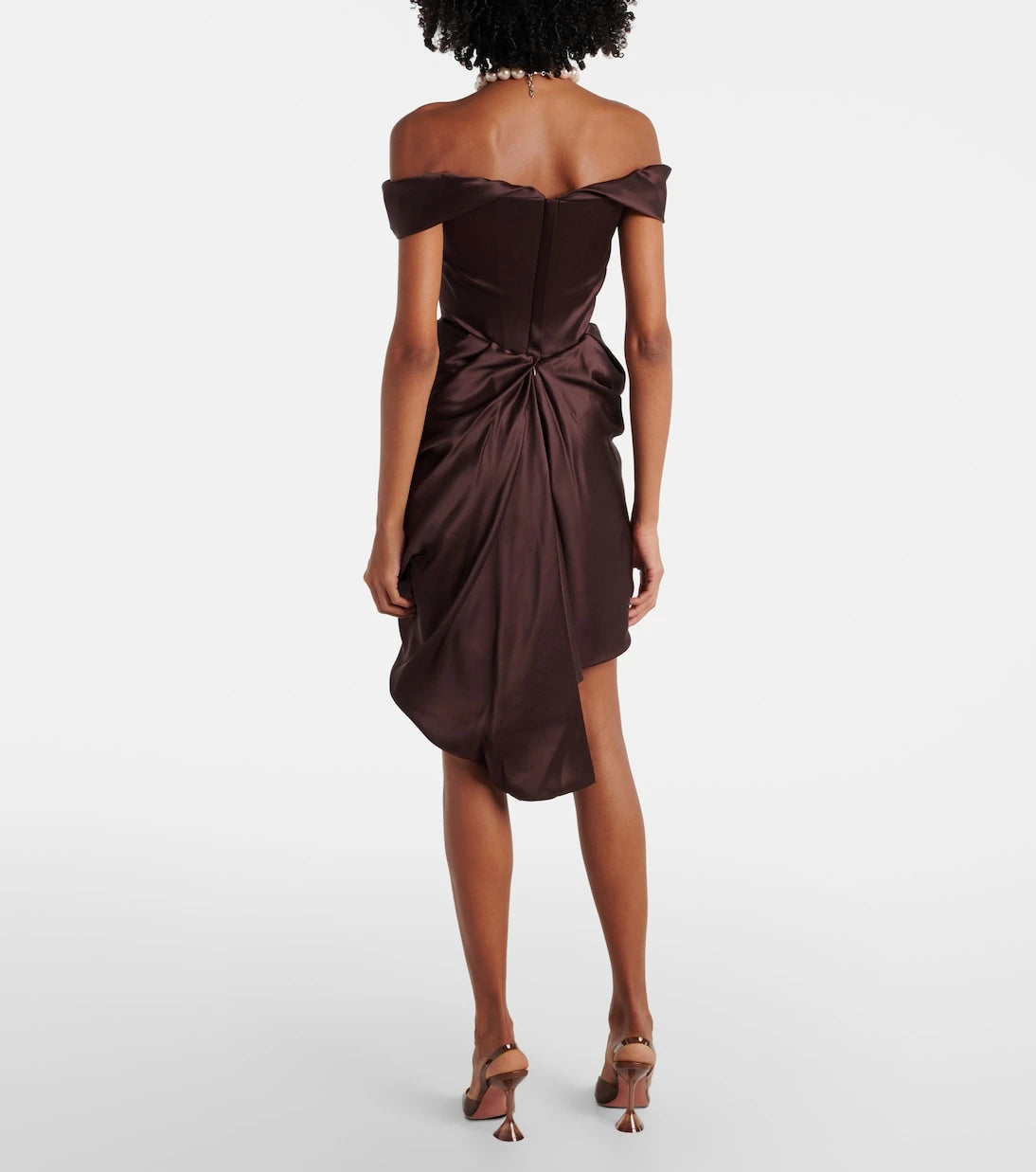 Vivienne Westwood - Nova Cora asymmetric satin minidress
