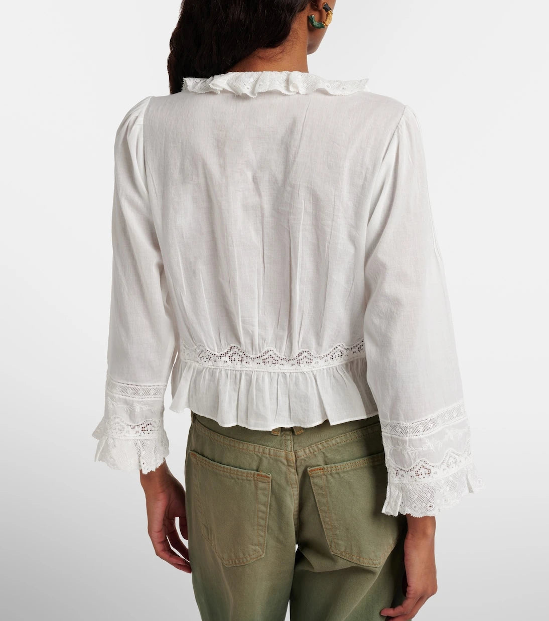 Dôen - Eldoris ruffled cotton blouse