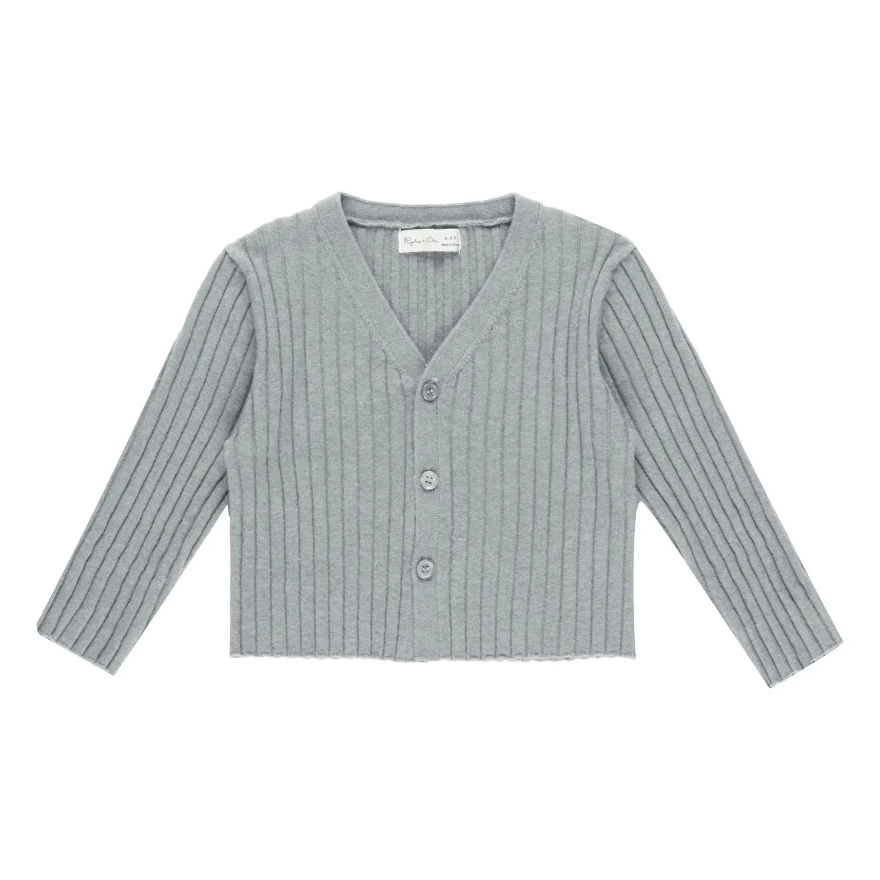 Rylee + Cru - Mini Mesh Ribbed Vest | Grey blue