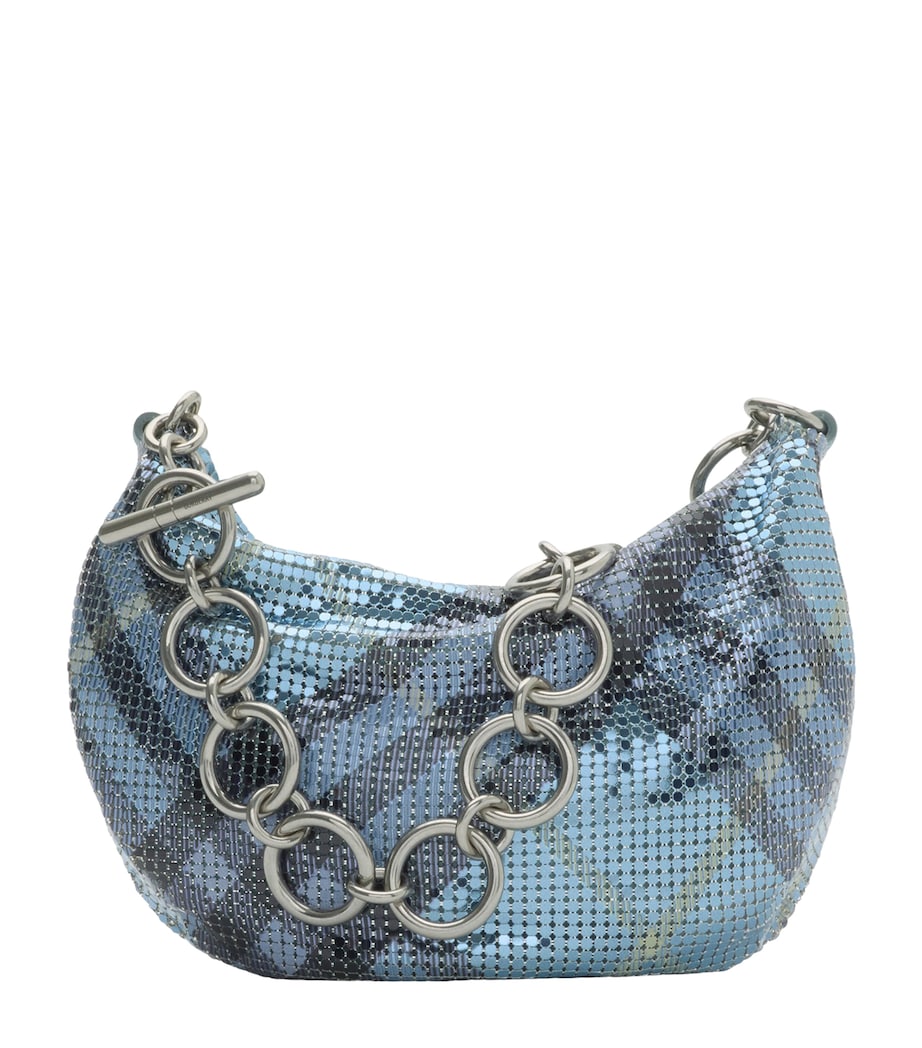 Blue Chainmail Shoulder Bag