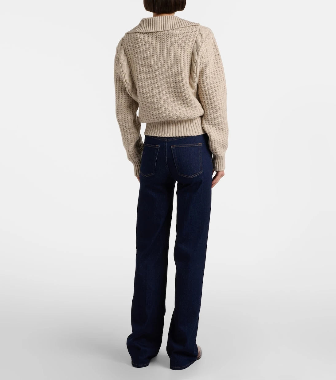 Frame - High-rise straight jeans