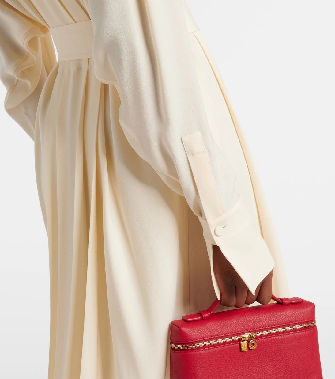 Loro Piana - Lorely pleated georgette midi dress