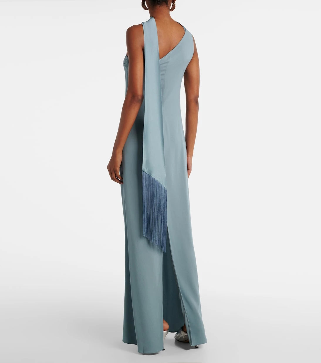 Taller Marmo - Caroline one-shoulder crêpe cady gown
