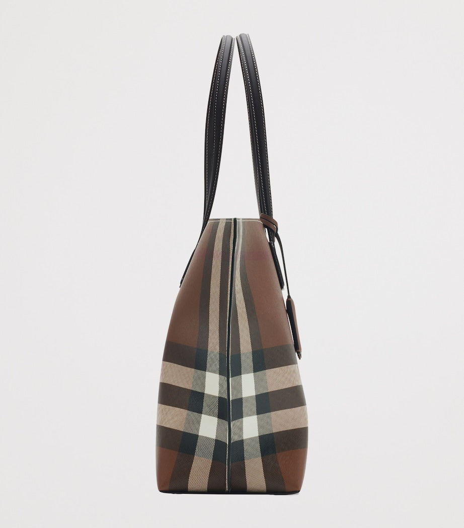 Burberry Brown Medium Check Tote Bag